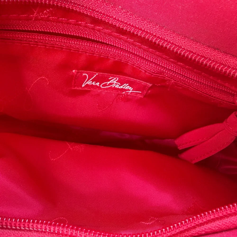 Vera Bradley Quilted Red Shoulder Bag - Picture 3 of 5